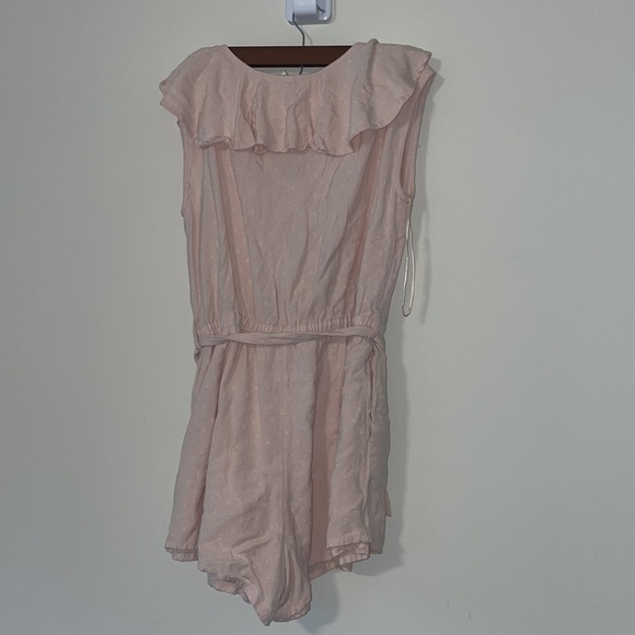 Roxy Cool Your Heart Pink Swiss Dot Romper - Picture 5 of 5